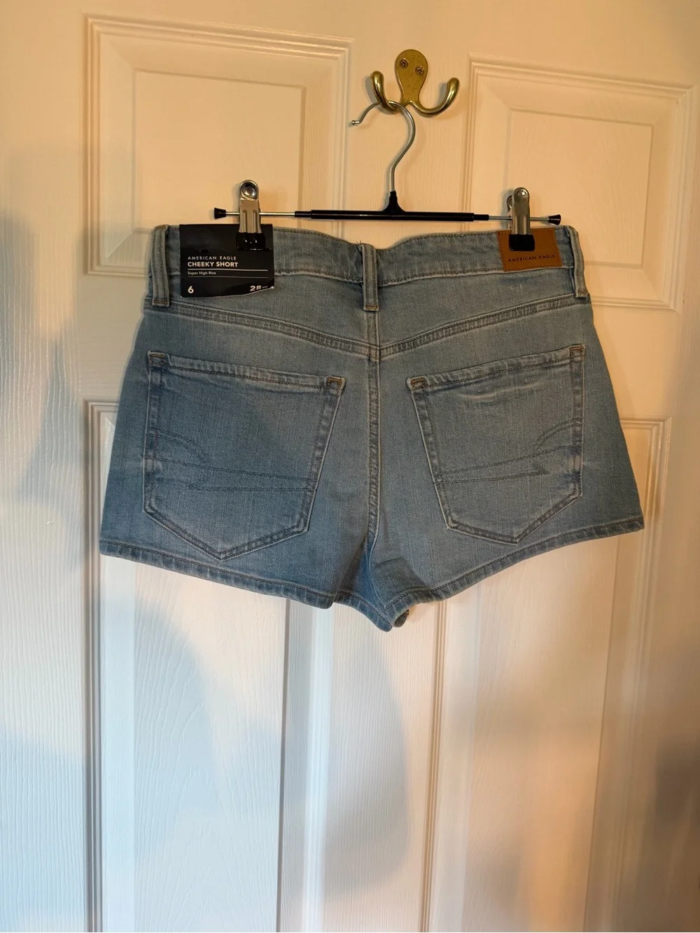 American Eagle Cheeky Short Light Blue Denim
